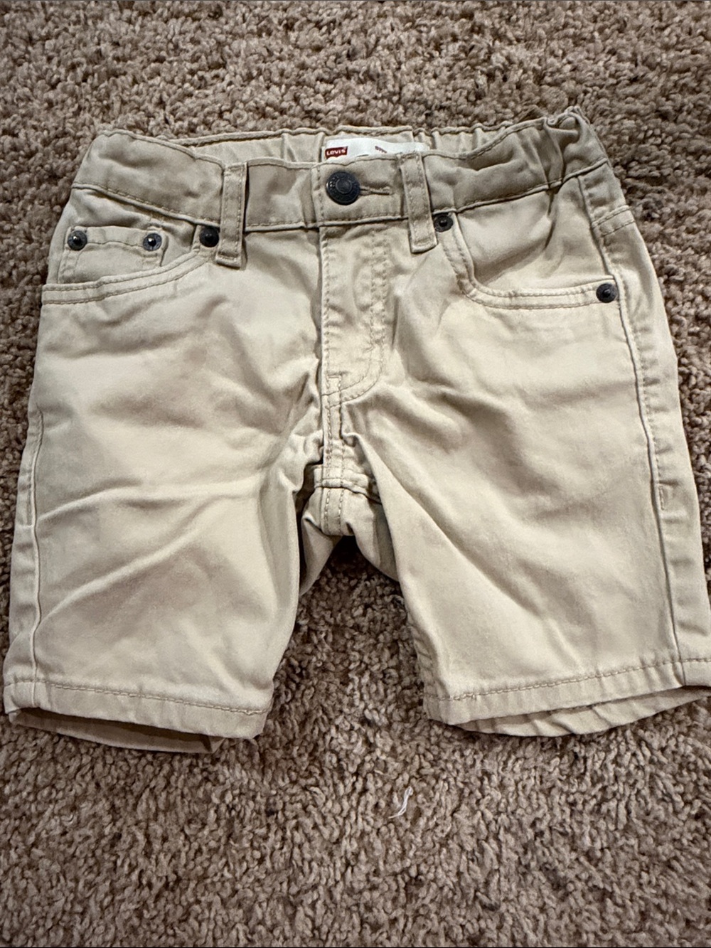 Levi's Beige Toddler Shorts - Neutral Casual Bottoms